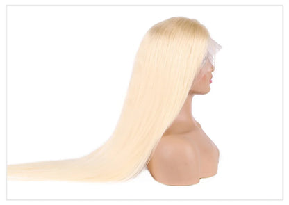 13x4 13x6 360 HD Transparent 613 Honey Blonde Color Lace Front Human Hair Wigs for Women Raw Brazilian Straight Lace Frontal Wig