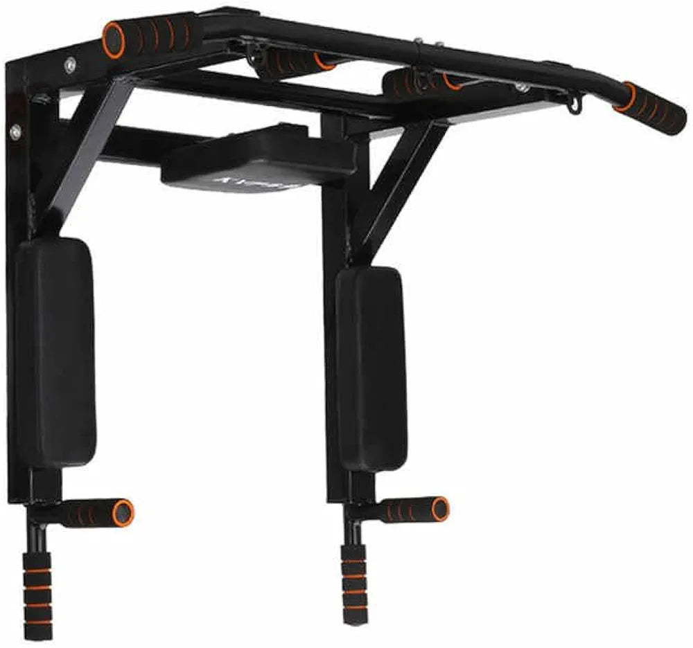 Pull up Bar Multi-Function Power Tower Dip Station Core Training Fitness Equipment Rack with Backrest and Resistance Band Home Use Training Equipment. 20 kg